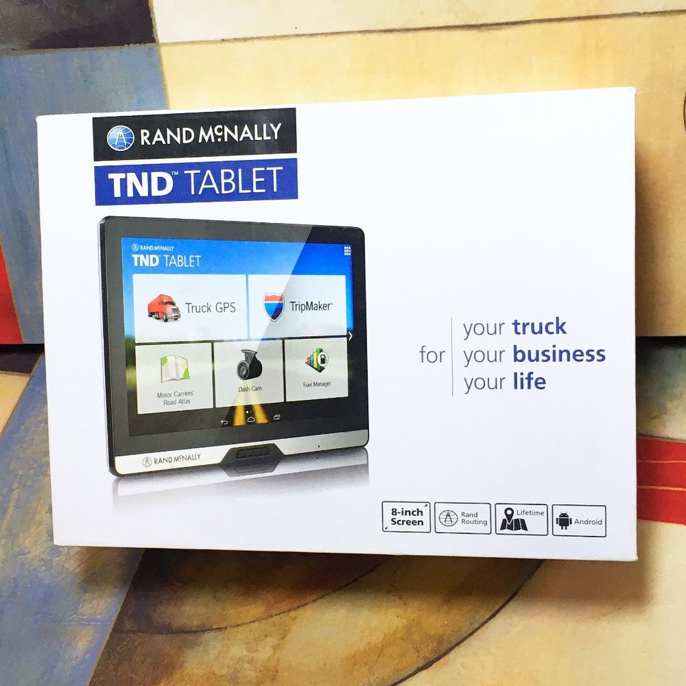Rand McNally TNDT80 Tablet 80 GPS Built-in Dash Cam Lifetime Maps Live Traffic
